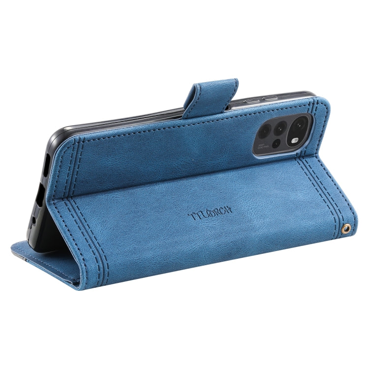 For Motorola Moto G22 Splicing Leather Phone Case