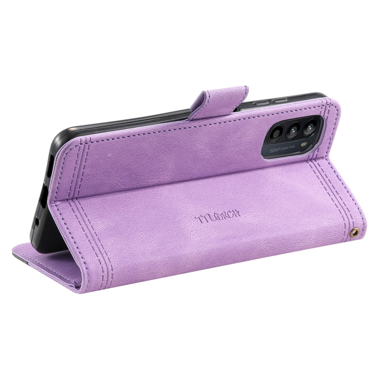 For Motorola Moto G52 Splicing Leather Phone Case