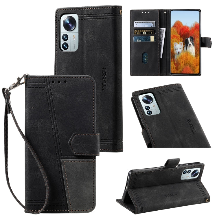 For Xiaomi 12 / 12X / 12S Splicing Leather Phone Case