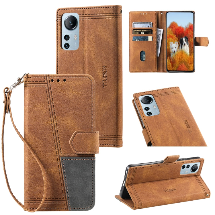 For Xiaomi 12 Lite Splicing Leather Phone Case