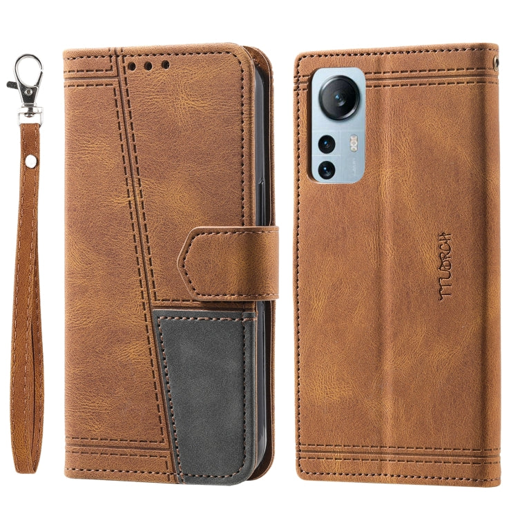 For Xiaomi 12 Lite Splicing Leather Phone Case