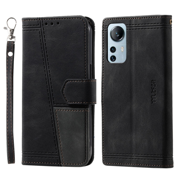 For Xiaomi 12 Lite Splicing Leather Phone Case
