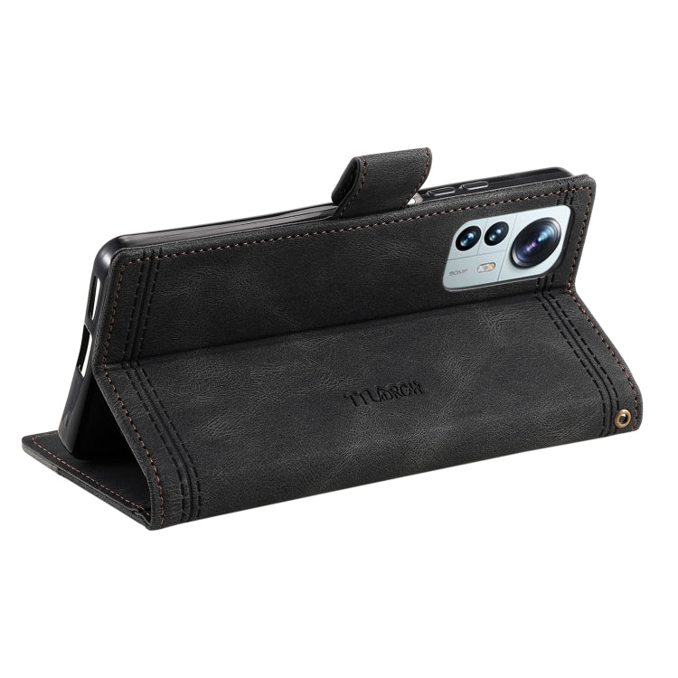 For Xiaomi 12 Pro / 12S Pro Splicing Leather Phone Case