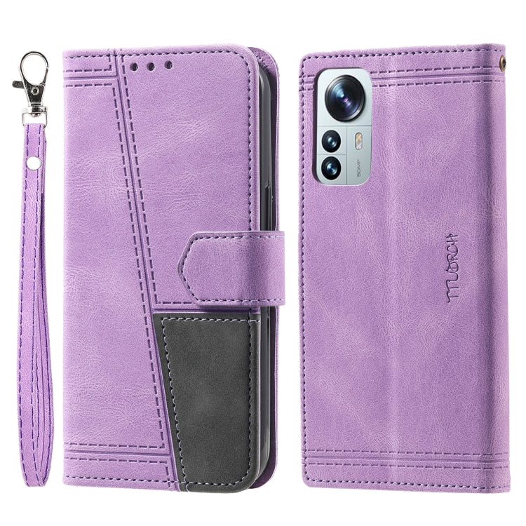 For Xiaomi 12 Pro / 12S Pro Splicing Leather Phone Case