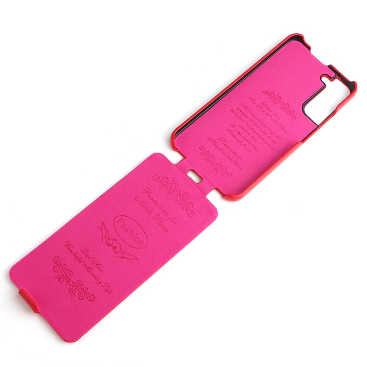 For Samsung Galaxy S22+ 5G Fierre Shann 64 Texture Vertical Flip PU Leather Phone Case