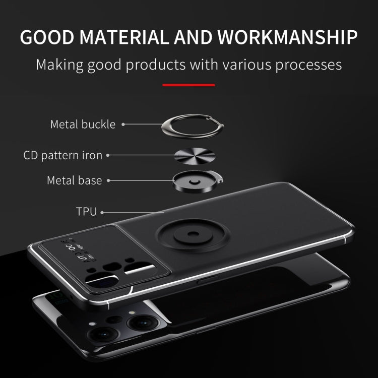 For OPPO K10 Pro Metal Ring Holder TPU Phone Case