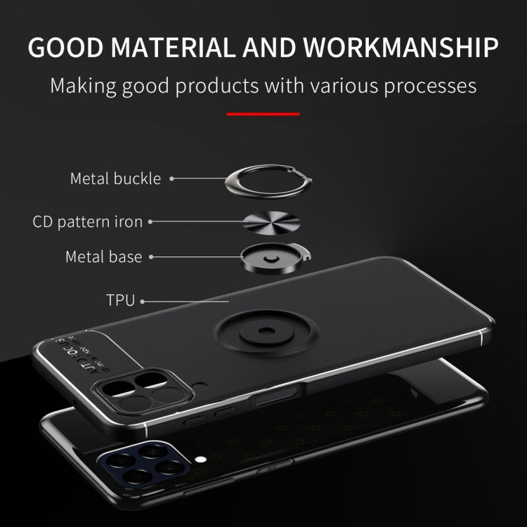 For Samsung Galaxy M33 5G Metal Ring Holder TPU Phone Case