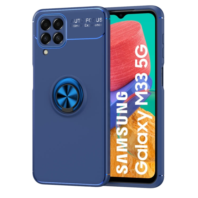 For Samsung Galaxy M33 5G Metal Ring Holder TPU Phone Case