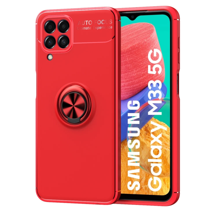 For Samsung Galaxy M33 5G Metal Ring Holder TPU Phone Case