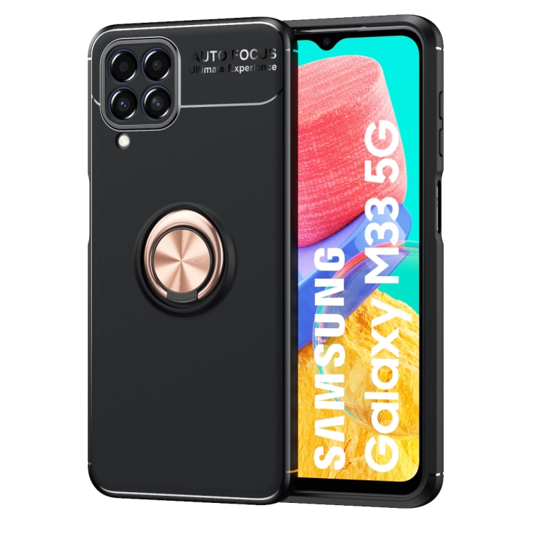 For Samsung Galaxy M33 5G Metal Ring Holder TPU Phone Case