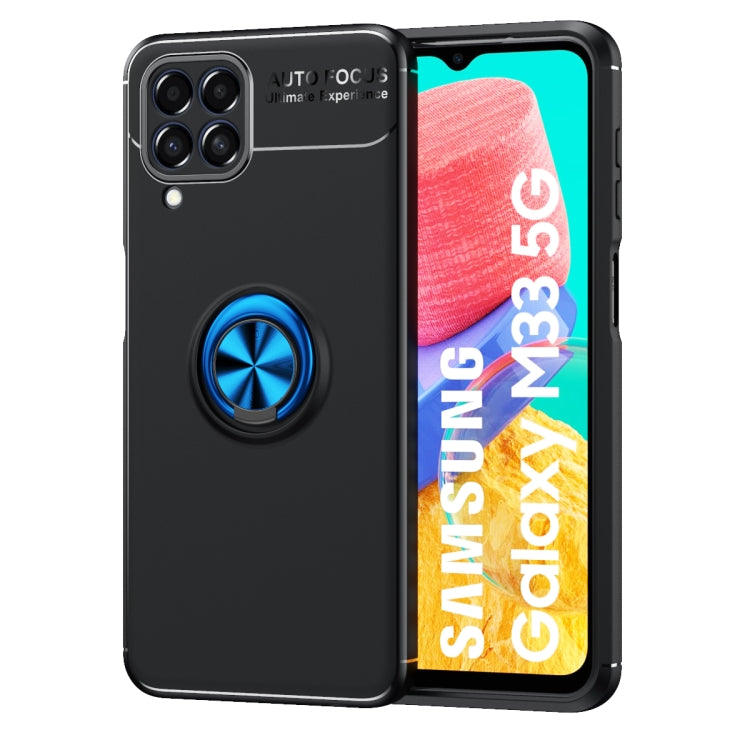 For Samsung Galaxy M33 5G Metal Ring Holder TPU Phone Case