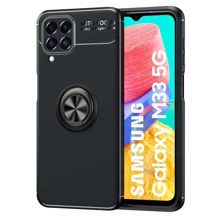For Samsung Galaxy M33 5G India Metal Ring Holder TPU Phone Case