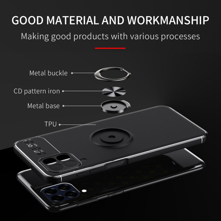 For Samsung Galaxy M33 5G India Metal Ring Holder TPU Phone Case