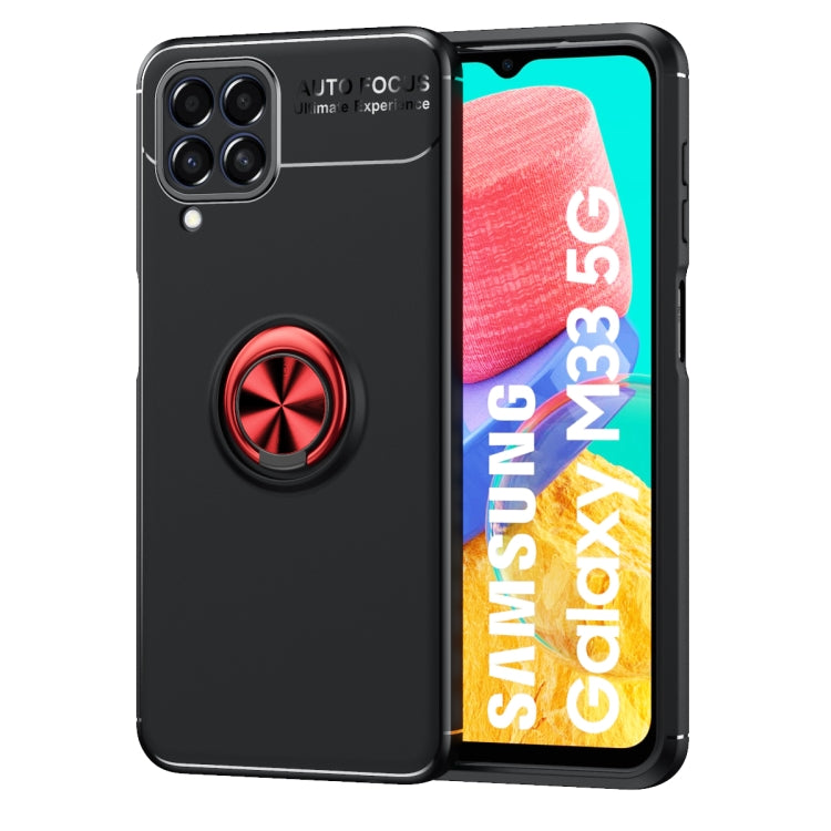 For Samsung Galaxy M33 5G India Metal Ring Holder TPU Phone Case