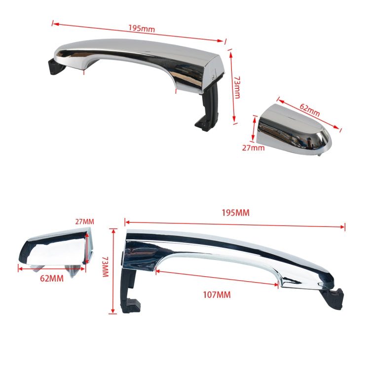 A6873 4 in 1 Car Outside Door Handle 82651-2P010 for KIA Sorento 2011-2015