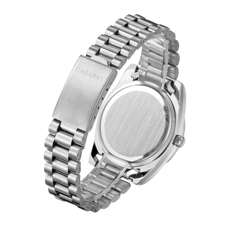 CAGARNY 6886 Diamond-encrusted Roman Numeral Dial Quartz Watch for Men