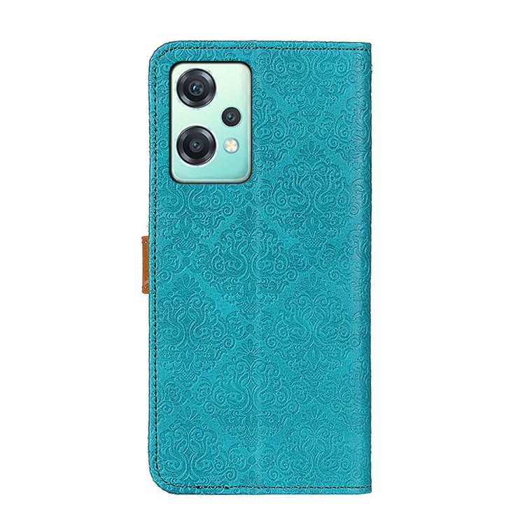 For OnePlus CE 2 Lite 5G European Floral Embossed Flip Leather Phone Case