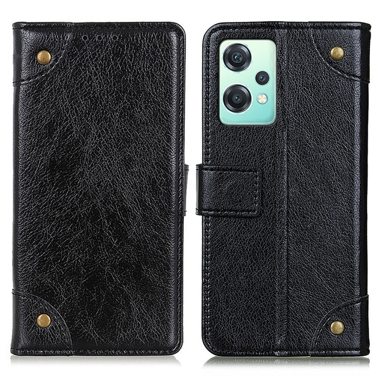 For OnePlus CE 2 Lite 5G Copper Buckle Nappa Texture Leather Phone Case