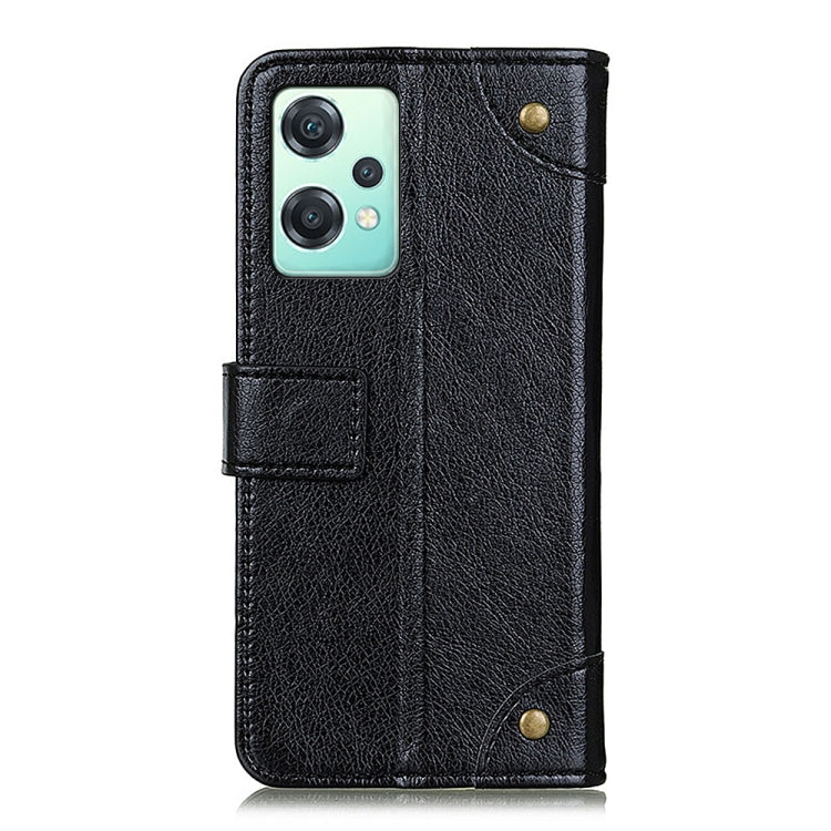 For OnePlus CE 2 Lite 5G Copper Buckle Nappa Texture Leather Phone Case