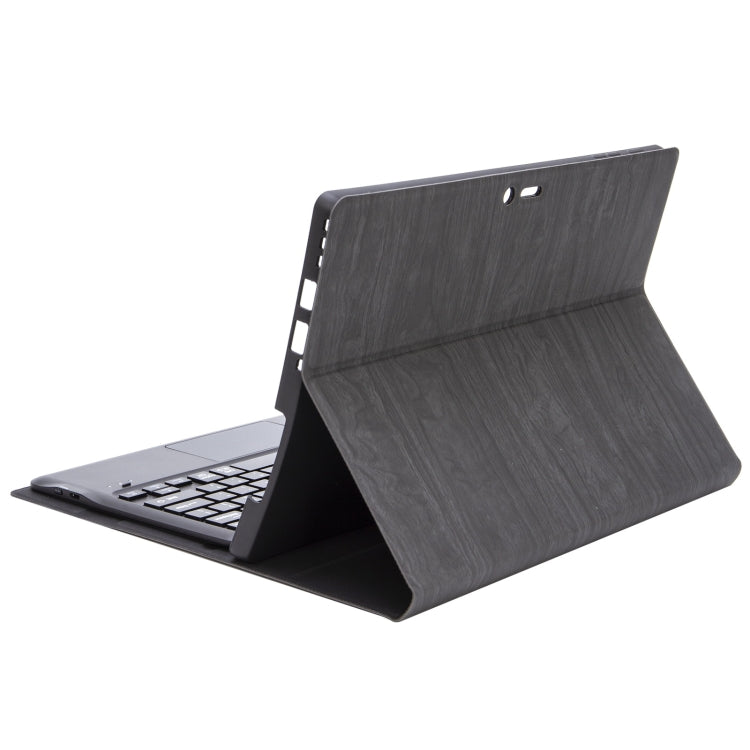 SF128-A Tree Texture Touchpad Bluetooth Keyboard Leather Tablet Case For Microsoft Surface Pro 8(Black)