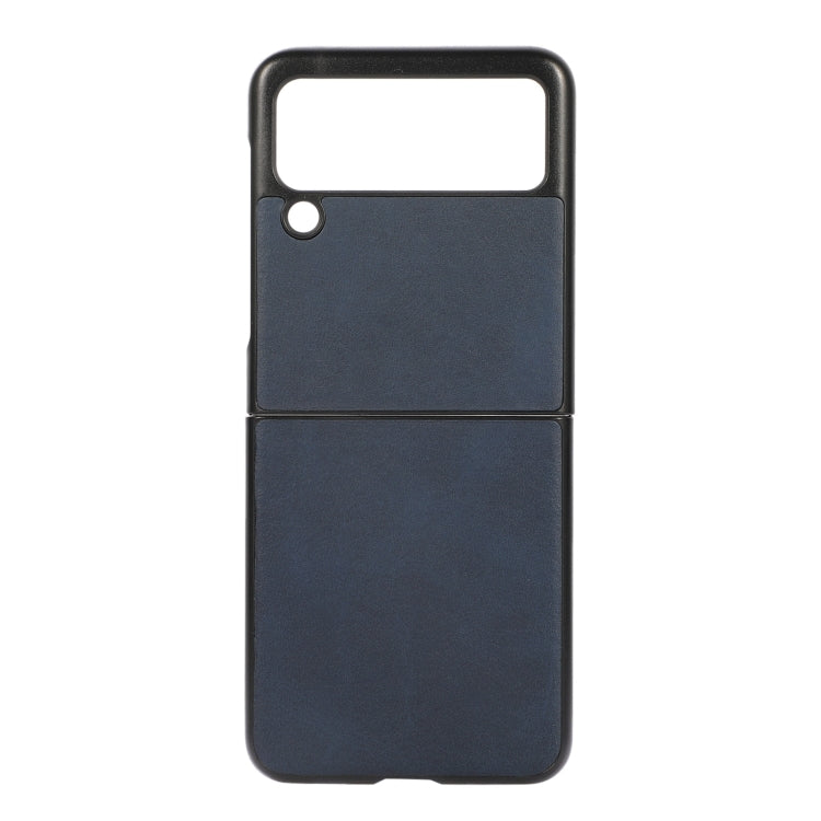 For Samsung Galaxy Z Flip3 5G Two-color Calf Texture PU Phone Case