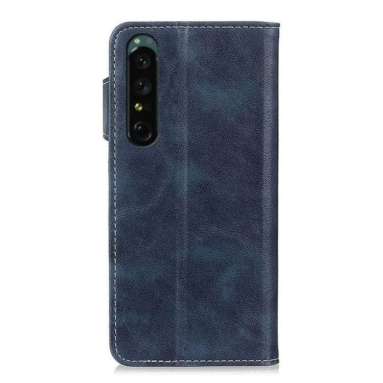For Sony Xperia 1 IV S-Type Stitching Calf Texture Leather Phone Case