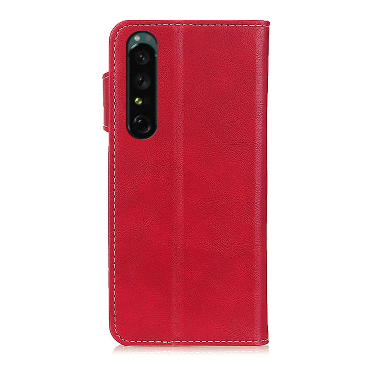 For Sony Xperia 1 IV S-Type Stitching Calf Texture Leather Phone Case