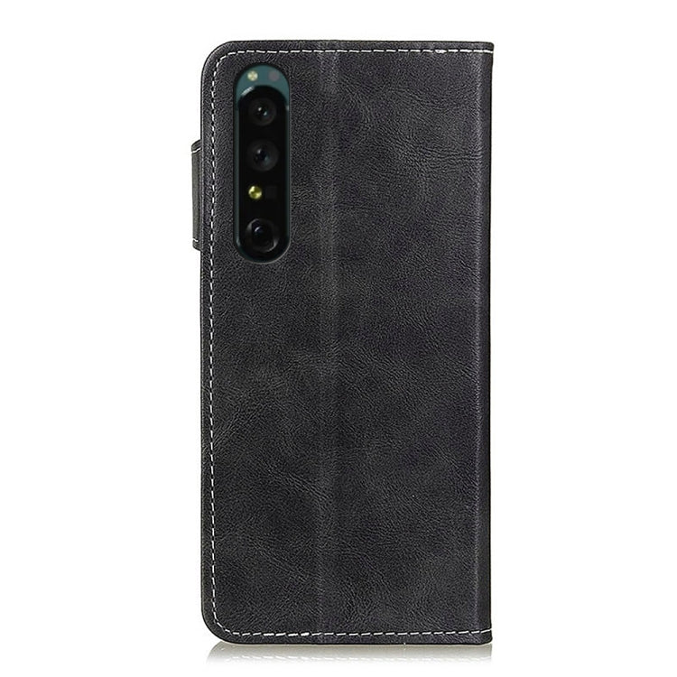 For Sony Xperia 1 IV S-Type Stitching Calf Texture Leather Phone Case