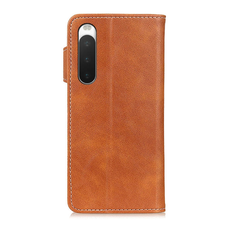 For Sony Xperia 10 IV S-Type Stitching Calf Texture Leather Phone Case