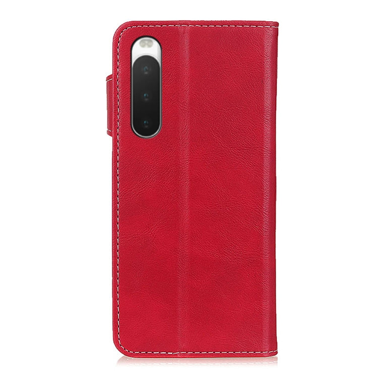 For Sony Xperia 10 IV S-Type Stitching Calf Texture Leather Phone Case
