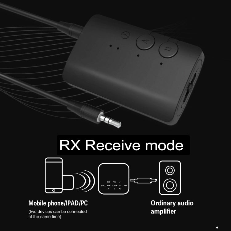 LE505 Bluetooth Receiver Transceiver Adapter(Black)