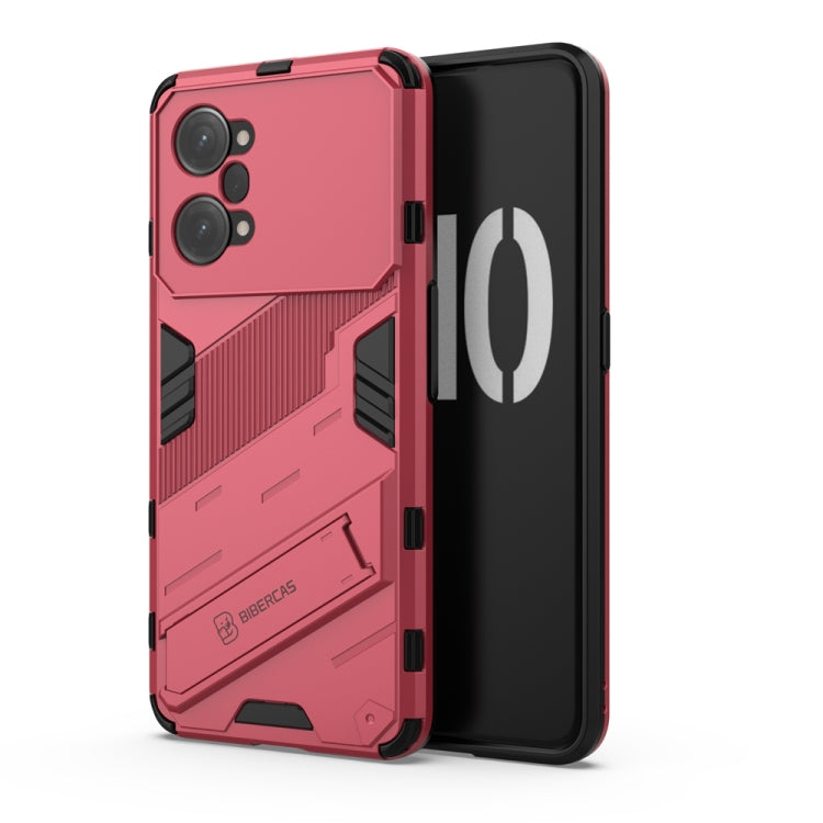For OPPO K10 Pro 5G China Punk Armor 2 in 1 PC + TPU Shockproof Phone Case with Invisible Holder