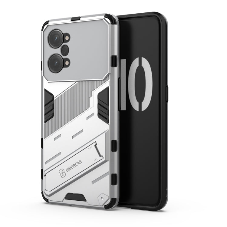 For OPPO K10 Pro 5G China Punk Armor 2 in 1 PC + TPU Shockproof Phone Case with Invisible Holder