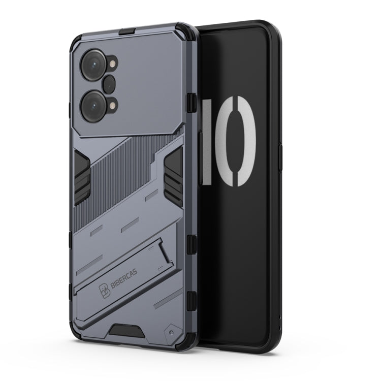 For OPPO K10 Pro 5G China Punk Armor 2 in 1 PC + TPU Shockproof Phone Case with Invisible Holder
