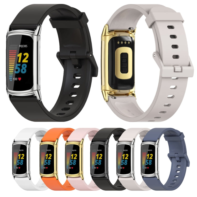 For Fitbit Charge 5 Mijobs Soft Silicone  Watch Band