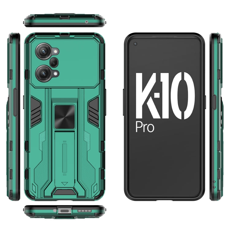 For OPPO K10 Pro Supersonic PC + TPU Shock-proof Protective Phone Case with Holder