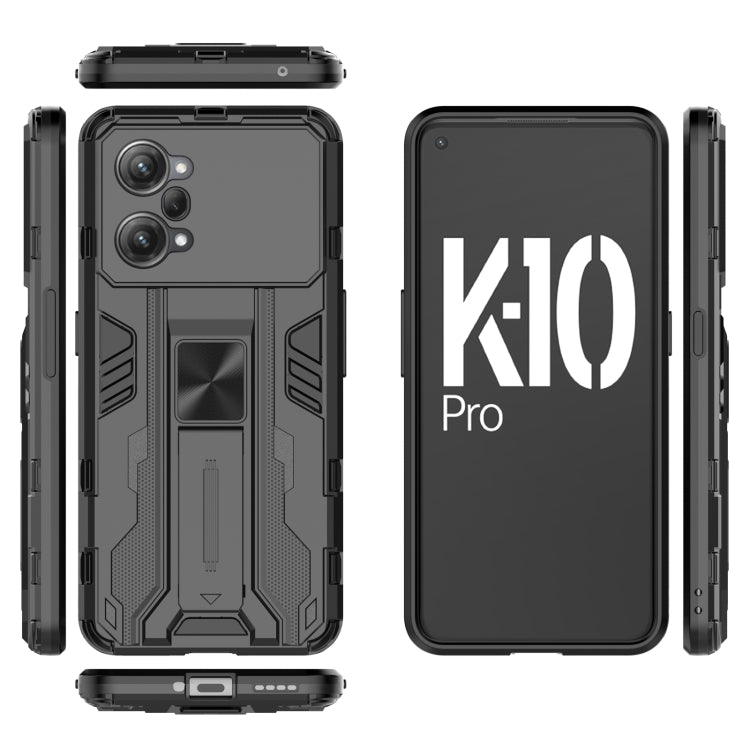 For OPPO K10 Pro Supersonic PC + TPU Shock-proof Protective Phone Case with Holder
