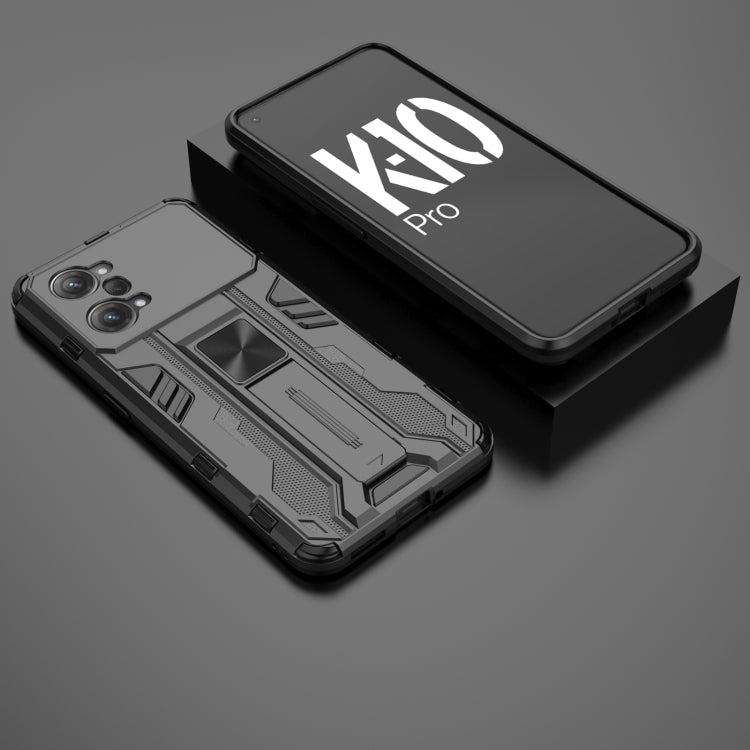 For OPPO K10 Pro Supersonic PC + TPU Shock-proof Protective Phone Case with Holder