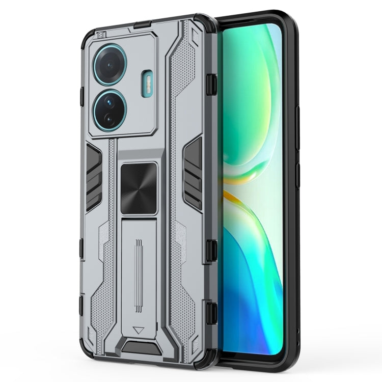 For vivo S15e Supersonic PC + TPU Shock-proof Protective Phone Case with Holder