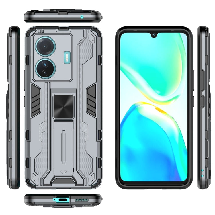 For vivo S15e Supersonic PC + TPU Shock-proof Protective Phone Case with Holder