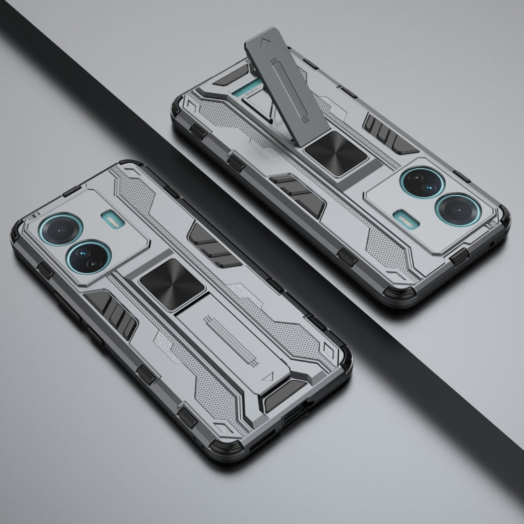 For vivo S15e Supersonic PC + TPU Shock-proof Protective Phone Case with Holder