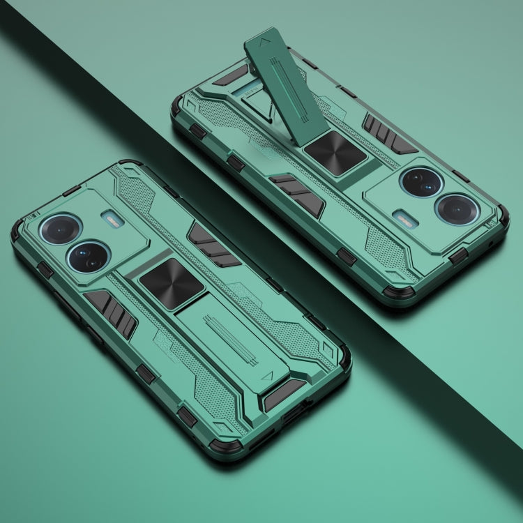 For vivo S15e Supersonic PC + TPU Shock-proof Protective Phone Case with Holder