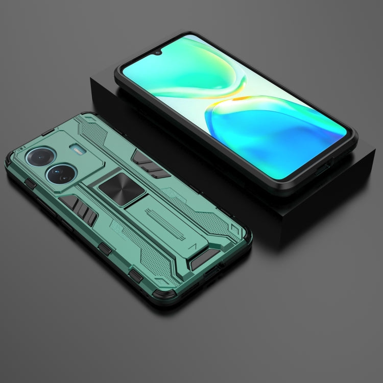 For vivo S15e Supersonic PC + TPU Shock-proof Protective Phone Case with Holder