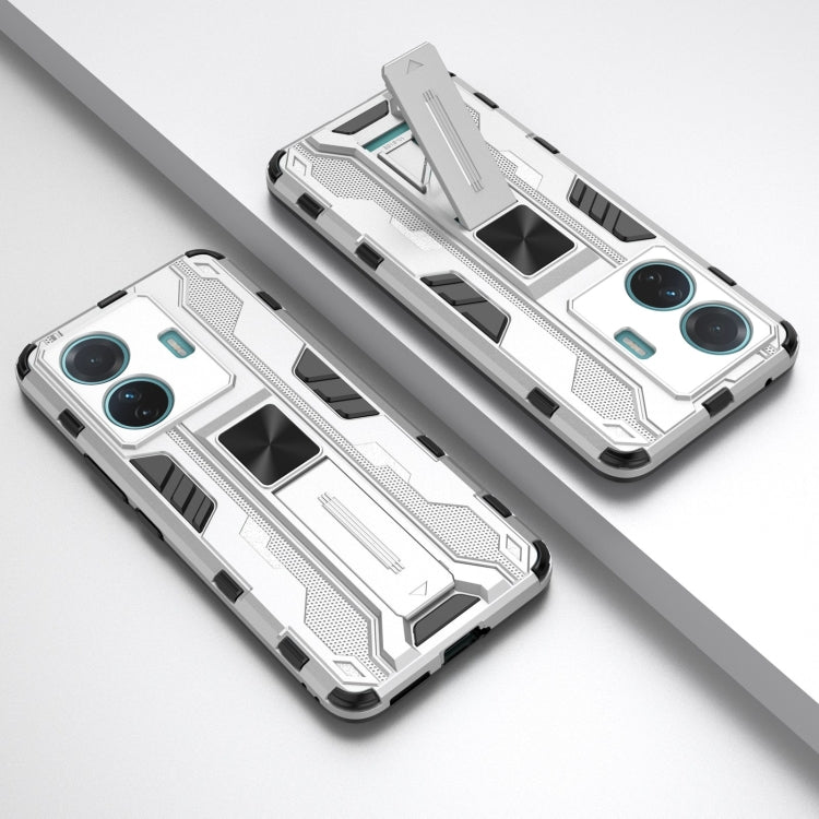 For vivo S15e Supersonic PC + TPU Shock-proof Protective Phone Case with Holder