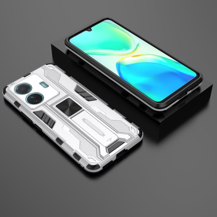For vivo S15e Supersonic PC + TPU Shock-proof Protective Phone Case with Holder