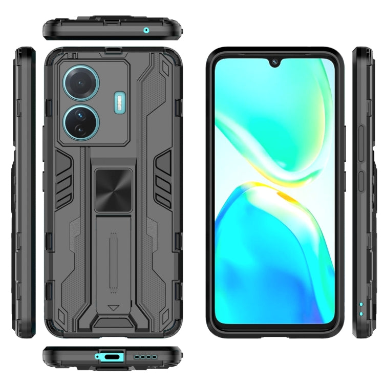 For vivo S15e Supersonic PC + TPU Shock-proof Protective Phone Case with Holder
