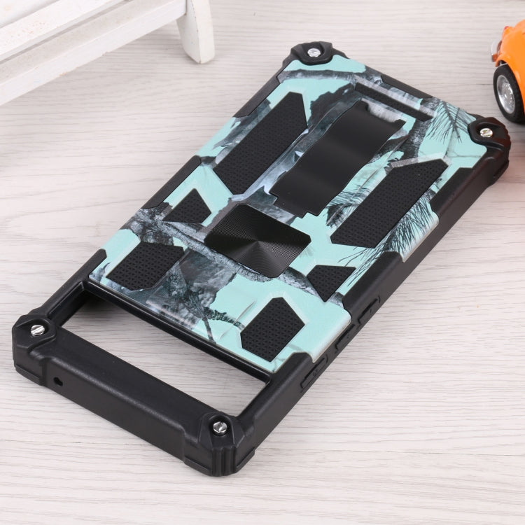 For Google Pixel 6a Camouflage Armor TPU + PC Magnetic Holder Phone Case