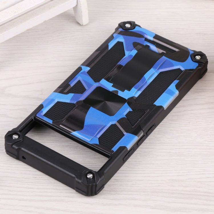 For Google Pixel 6a Camouflage Armor TPU + PC Magnetic Holder Phone Case