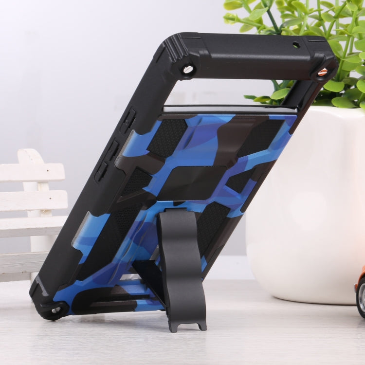 For Google Pixel 6a Camouflage Armor TPU + PC Magnetic Holder Phone Case