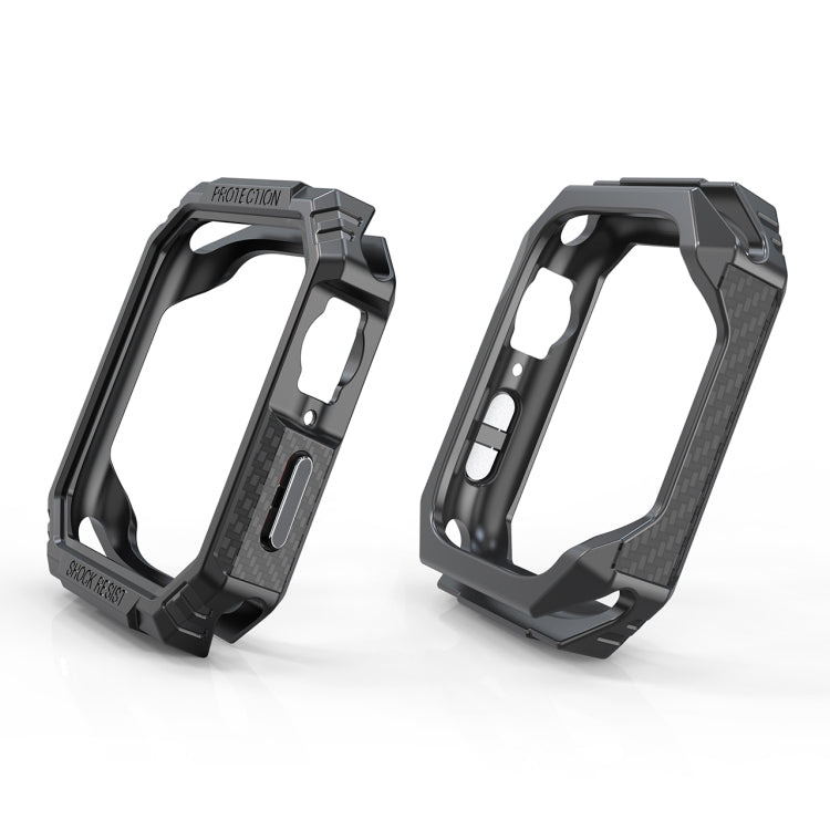 Carbon Fiber Contrast Color Protective Case For Apple Watch Series 8 / 7 41mm